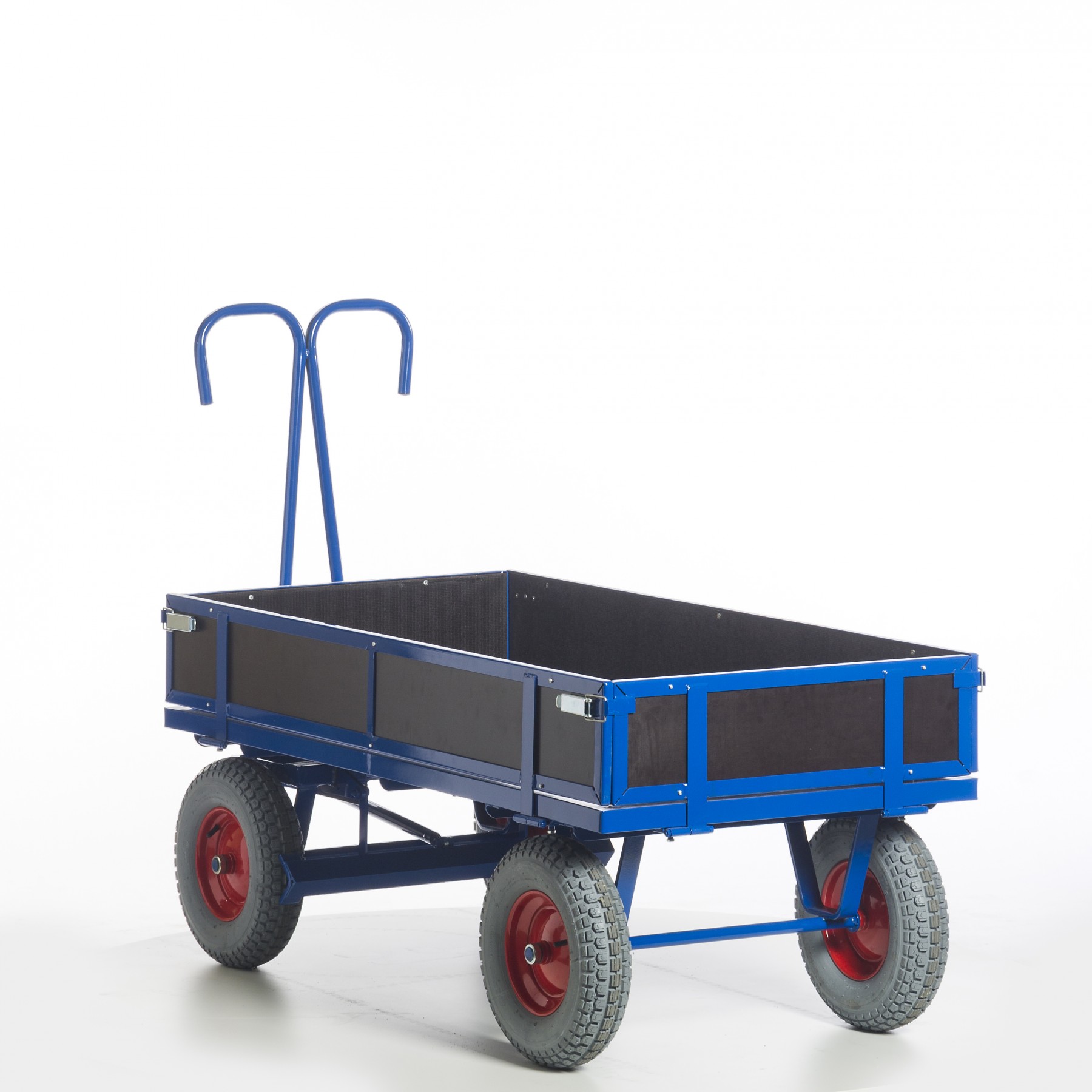 Rollcart Handpritschenwagen mit Holzbordwänden In 4 Abmessungen und 2 Varianten 